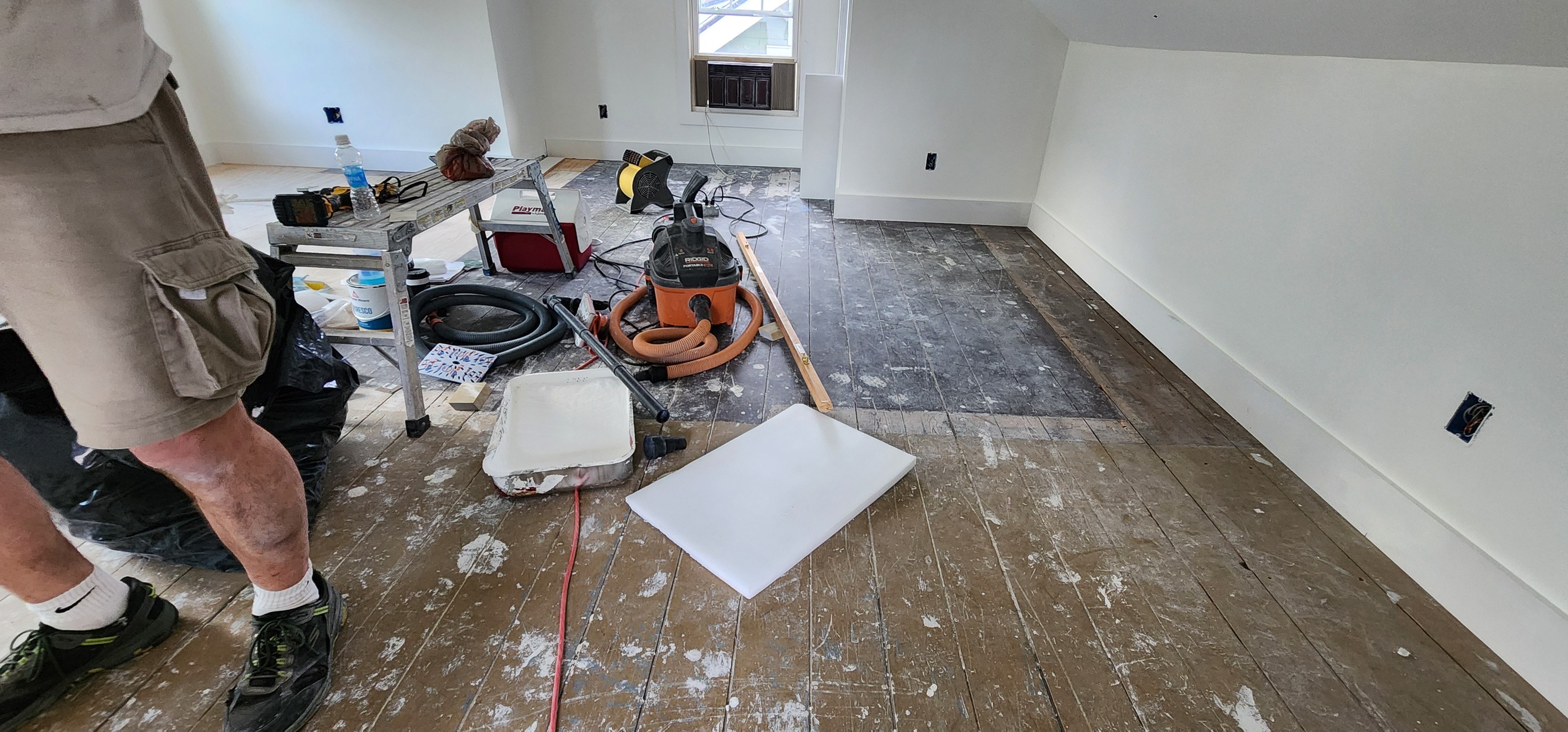 Premium Hardwood Flooring Installation - Before