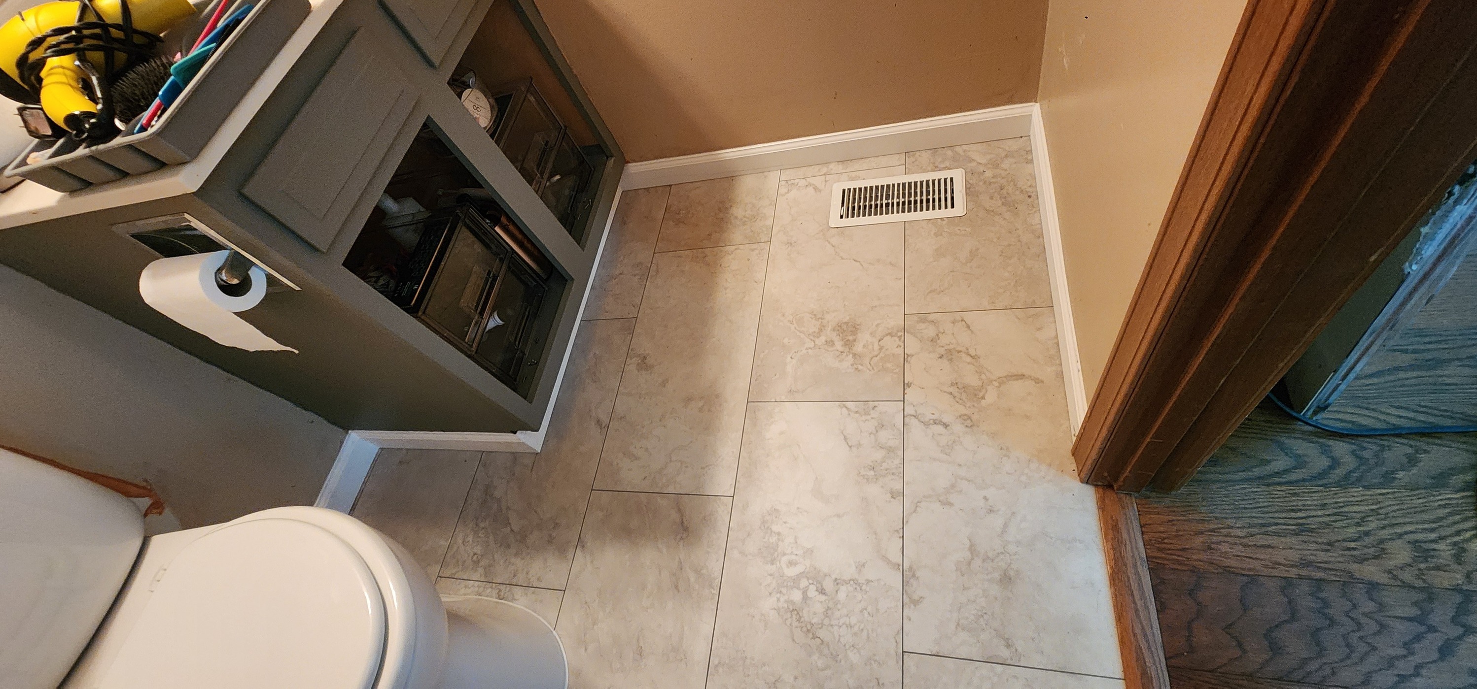 Luxury Vinyl Plank - Bathroom Transformation - After