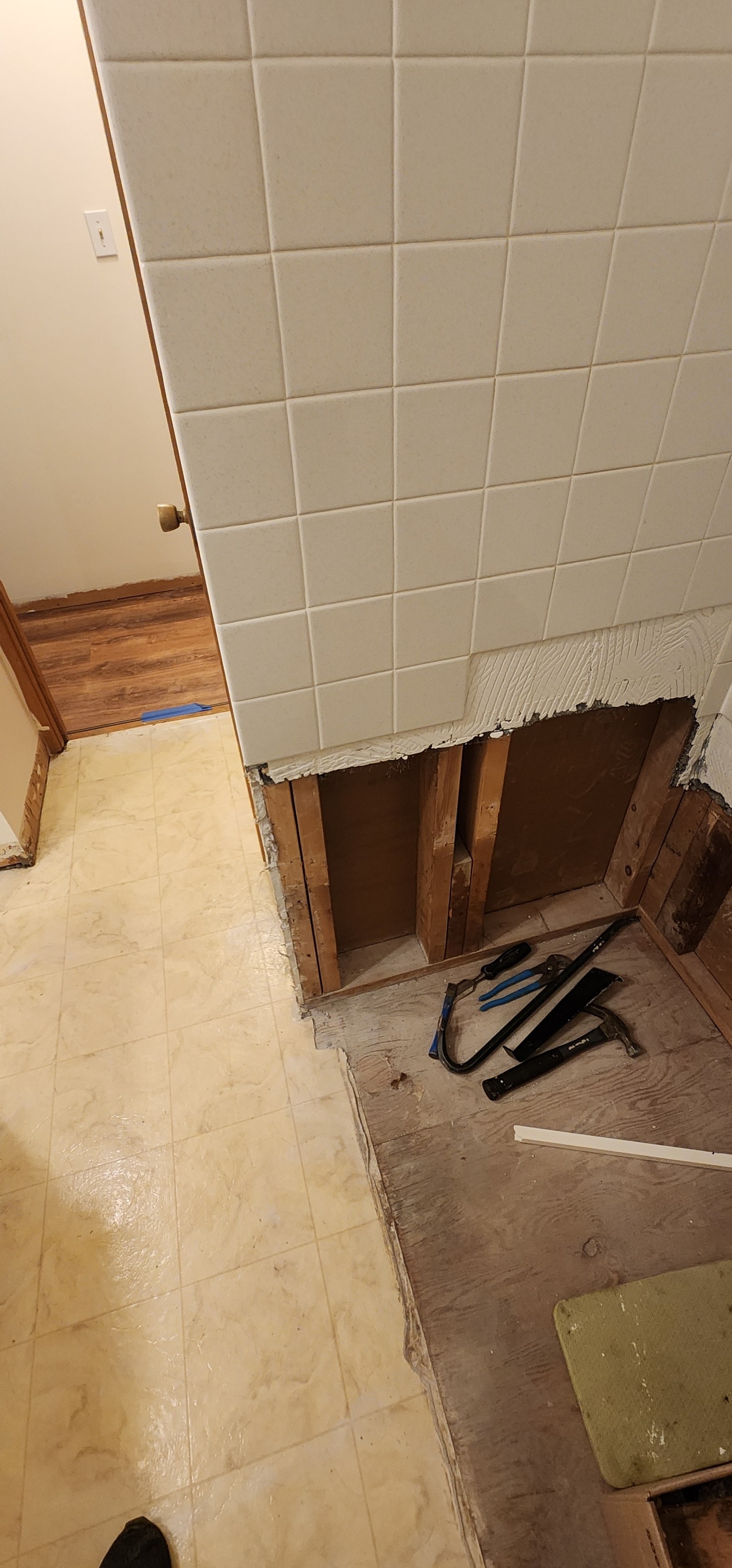 Shower Tile Renovation - Before